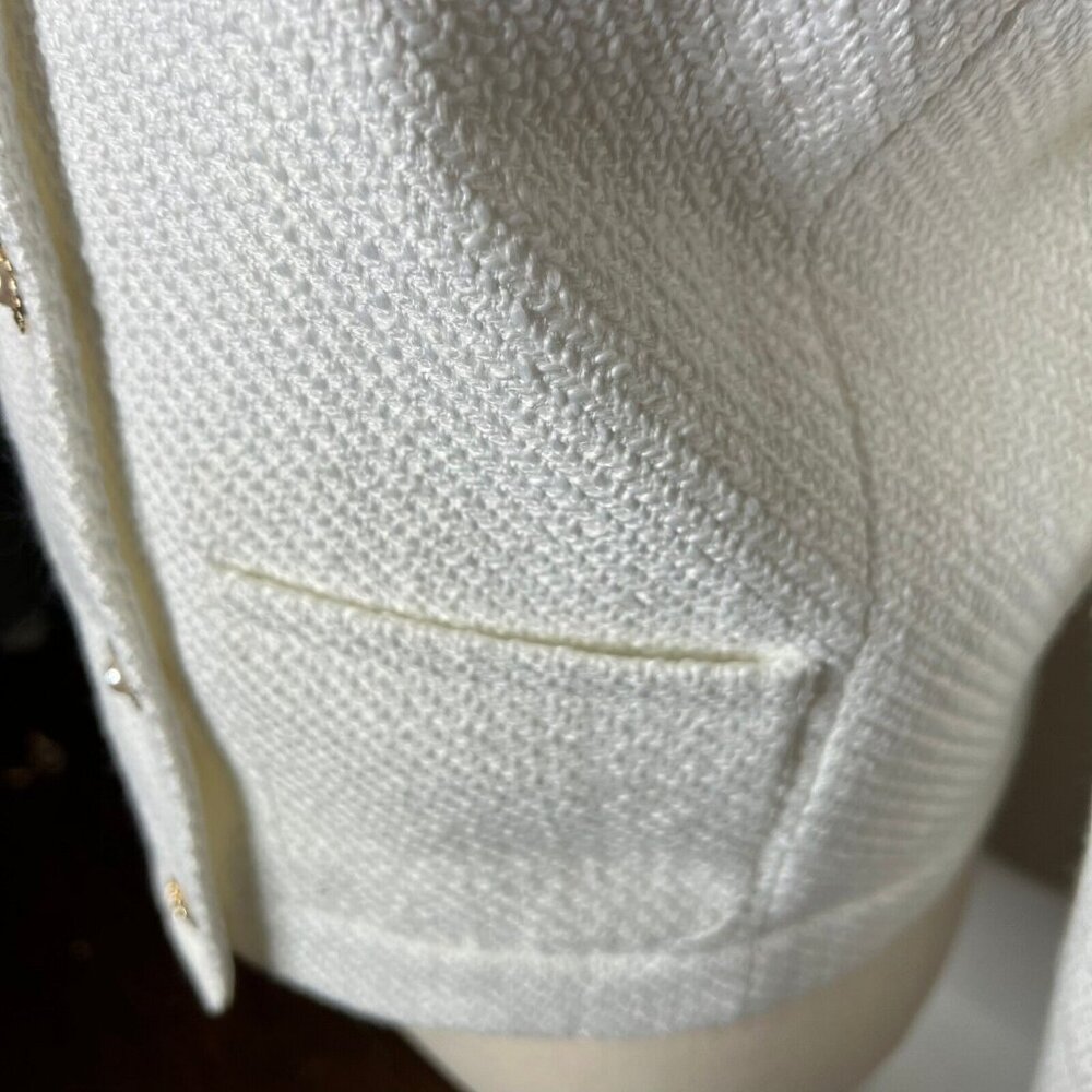 Elegant White Women's Jacket - Picture 5 of 11